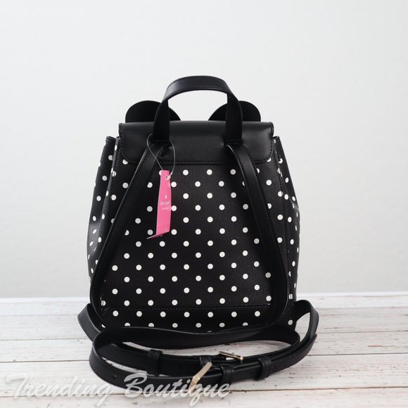 NWT Disney x Kate Spade New York Minnie Mouse Backpack in Black Multi - Picture 6 of 13